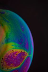 Preview wallpaper ball, paint, stains, multicolored, fluid art