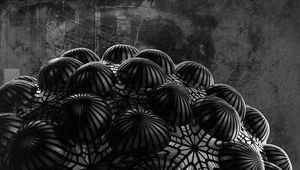 Preview wallpaper ball, relief, 3d, black