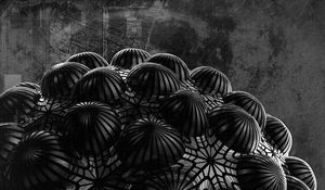 Preview wallpaper ball, relief, 3d, black