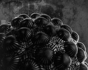 Preview wallpaper ball, relief, 3d, black