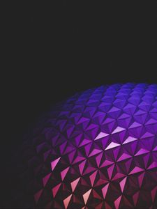 Preview wallpaper ball, relief, gradient, architecture, light, dark