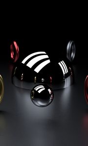 Preview wallpaper ball, ring, shape, 3d