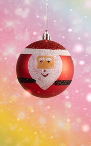 Preview wallpaper ball, santa claus, toy, new year