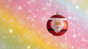 Preview wallpaper ball, santa claus, toy, new year