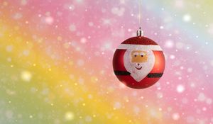 Preview wallpaper ball, santa claus, toy, new year