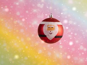 Preview wallpaper ball, santa claus, toy, new year