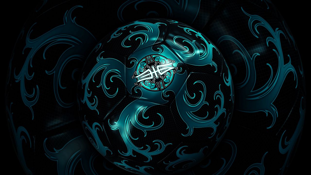 Wallpaper ball, shape, spin, dark