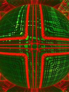 Preview wallpaper ball, shapes, volume, abstraction, bright