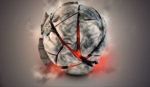 Preview wallpaper ball, smoke, layer, color, shine