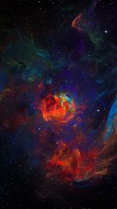 Preview wallpaper ball, space, multicolored