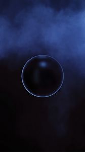 Preview wallpaper ball, sphere, smoke, cloud, dark