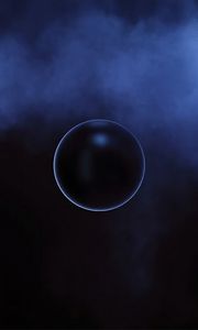 Preview wallpaper ball, sphere, smoke, cloud, dark