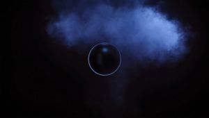 Preview wallpaper ball, sphere, smoke, cloud, dark
