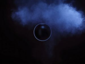 Preview wallpaper ball, sphere, smoke, cloud, dark