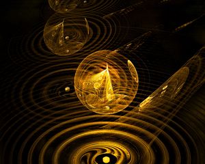 Preview wallpaper ball, spiral, lines, glow, transparent