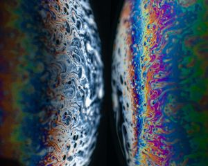 Preview wallpaper ball, stains, liquid, paint, reflection