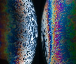 Preview wallpaper ball, stains, liquid, paint, reflection