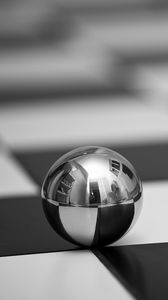 Preview wallpaper ball, surface, metal, cells