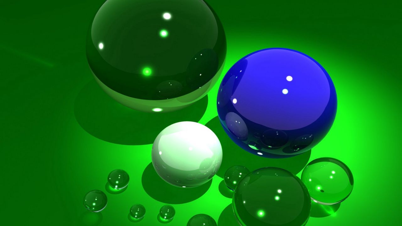 Wallpaper ball, variety, glass, transparent, surface, colorful