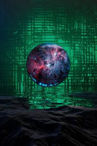 Preview wallpaper ball, wanderer, fantasy, glare, art