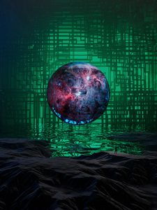 Preview wallpaper ball, wanderer, fantasy, glare, art