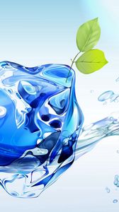 Preview wallpaper ball, water, germ, spray, splash