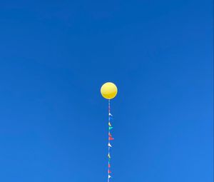 Preview wallpaper balloon, sky, yellow, blue, minimalism