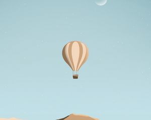 Preview wallpaper balloon, vector, art, cartoon, minimalism