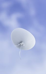 Preview wallpaper balloon, white, sky, clouds, flight