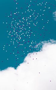 Preview wallpaper balloons, flight, sky, clouds, lightness