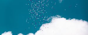 Preview wallpaper balloons, flight, sky, clouds, lightness