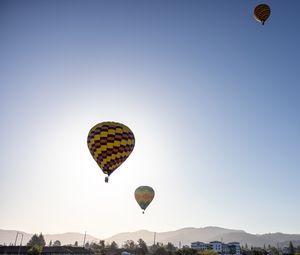 Preview wallpaper balloons, flight, sky