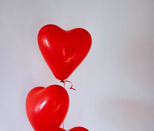 Preview wallpaper balloons, heart, red, love