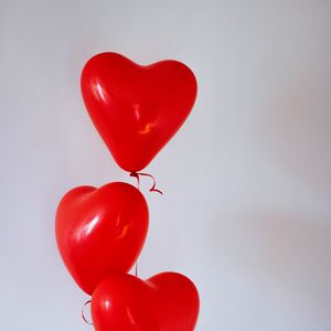 Preview wallpaper balloons, heart, red, love