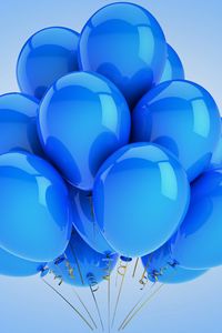 Preview wallpaper balloons, holiday, celebration, blue