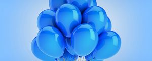 Preview wallpaper balloons, holiday, celebration, blue