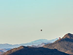 Preview wallpaper balloons, sky, mountains