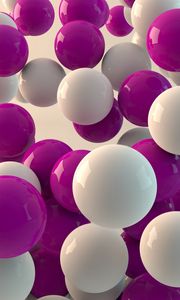 Preview wallpaper balls, 3d, flight, form