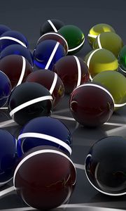Preview wallpaper balls, a lot of, surface, glow