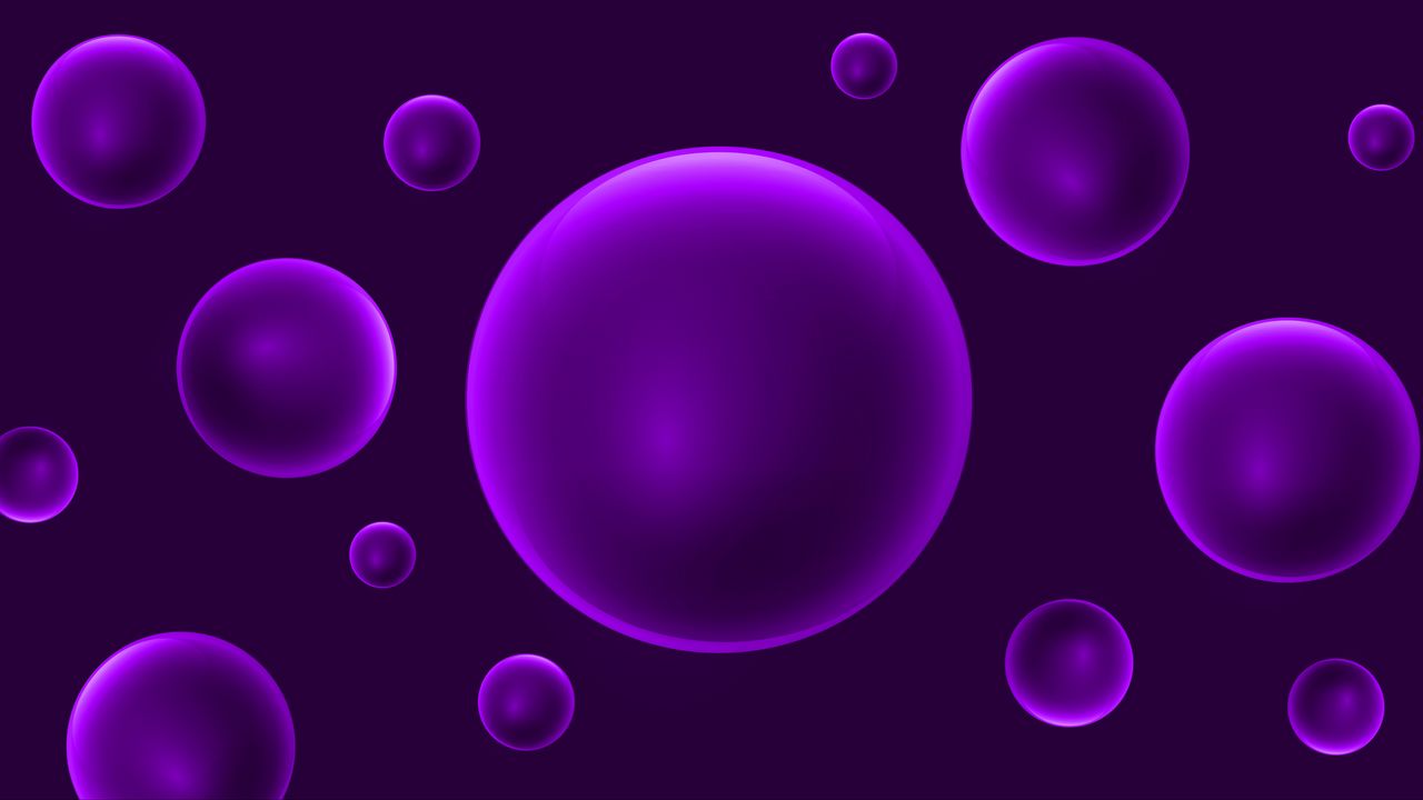 Wallpaper balls, background, color, abstraction, purple
