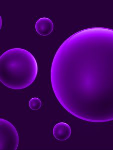 Preview wallpaper balls, background, color, abstraction, purple