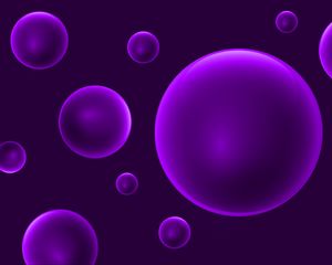 Preview wallpaper balls, background, color, abstraction, purple