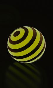 Preview wallpaper balls, ball, stripes, glow