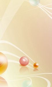 Preview wallpaper balls, bright, lines, wavy, tenderness