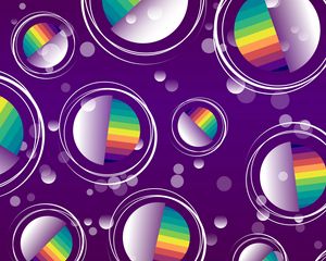 Preview wallpaper balls, circles, rainbow, colorful, pattern