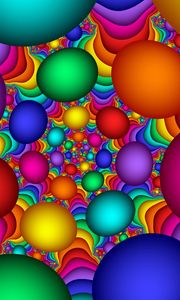 Preview wallpaper balls, colorful, background, bright