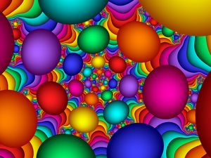 Preview wallpaper balls, colorful, background, bright