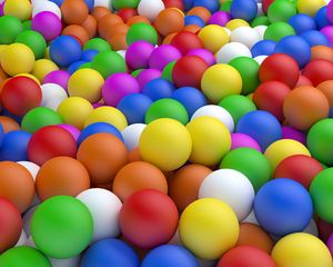 Preview wallpaper balls, colorful, ball