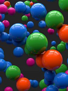 Preview wallpaper balls, colorful, bright