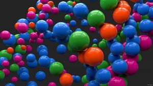 Preview wallpaper balls, colorful, bright